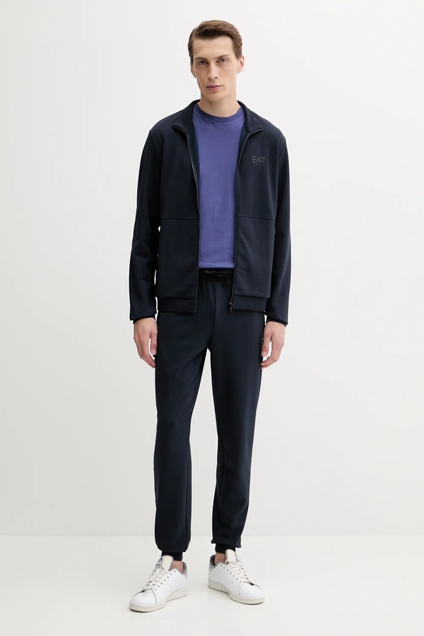 Футболка мужская хлопковая EA7 Emporio Armani цвет фиолетовый