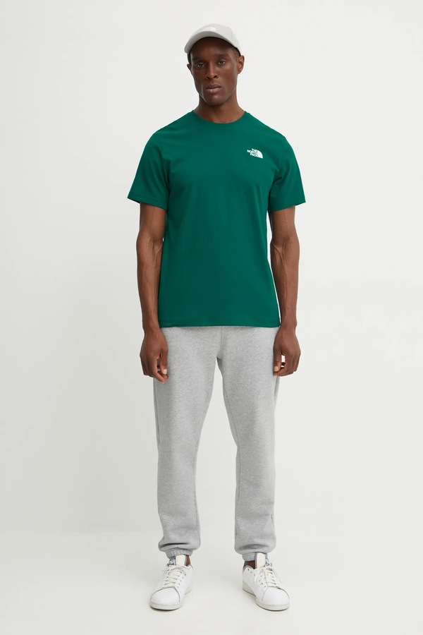 Бавовняна футболка The North Face Redbox Celebration колір зелений фото 2