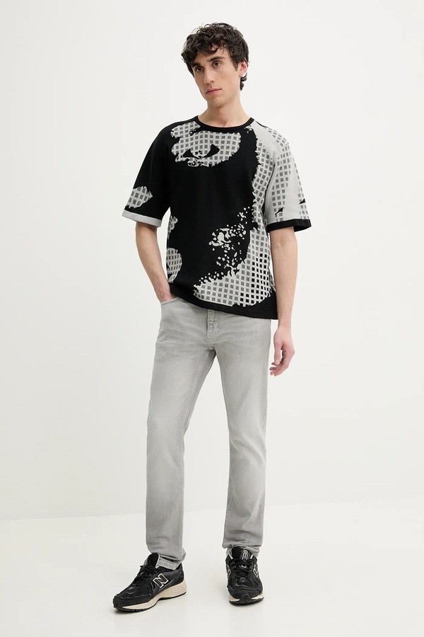 Бавовняний светр Desigual PALERMO колір чорний
