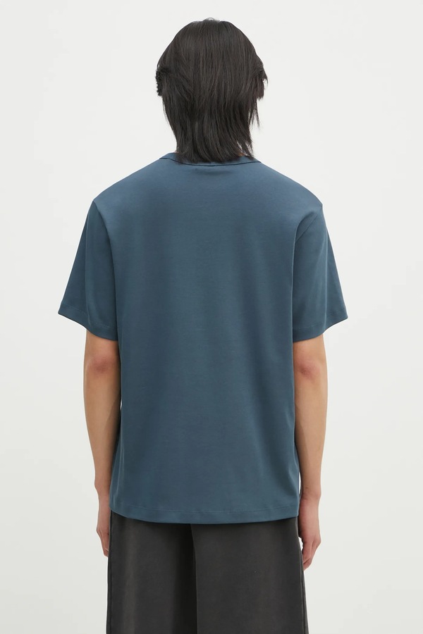 Хлопковая футболка Helmut Lang Logo Ov Tee.Hvy Ever цвет бирюзовый фото 2
