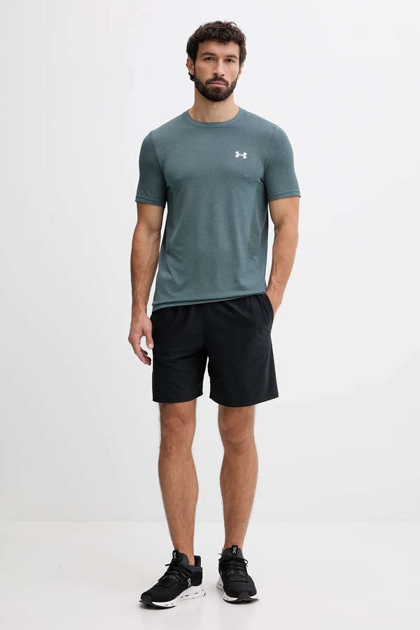 Футболка для тренувань чоловіча Under Armour Vanish Seamless колір бірюзовий фото 2
