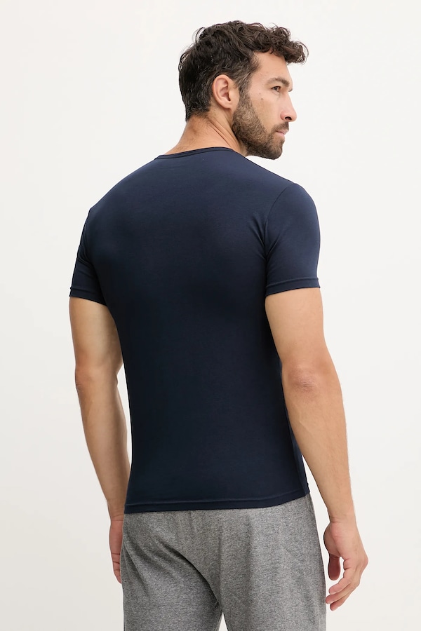 Футболка лаунж Emporio Armani Underwear 2-pack колір білий фото 2