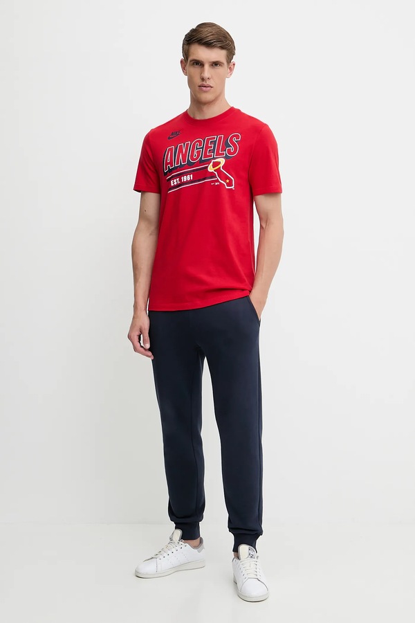 Бавовняна футболка Nike California Angels 1993-96 колір червоний