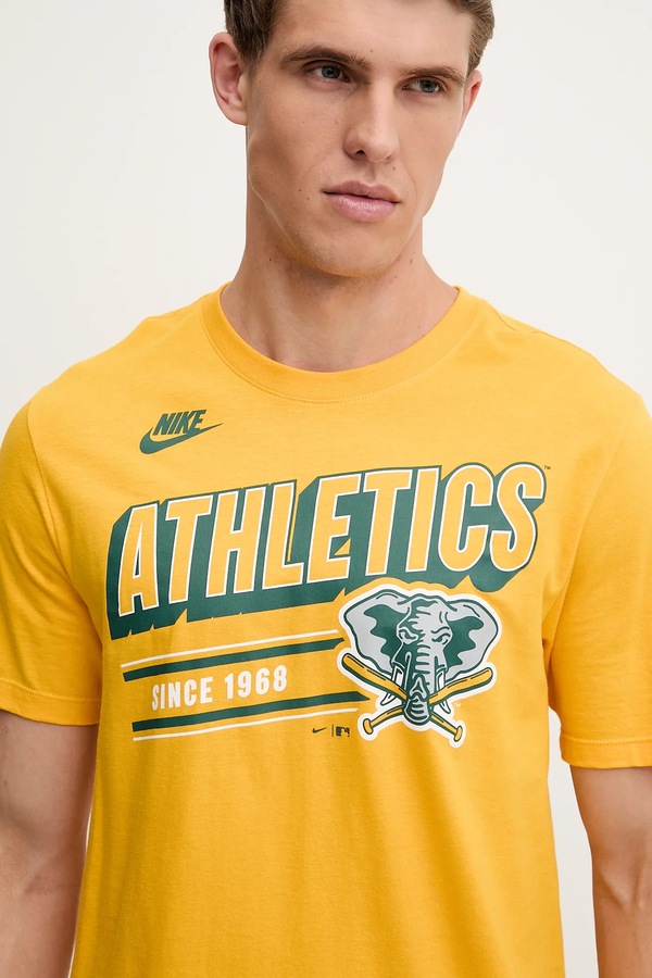 Бавовняна футболка Nike Oakland Athletics 1982-92 колір помаранчевий фото 4