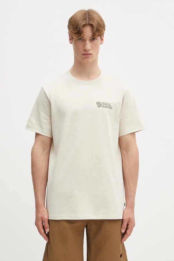 Бавовняна футболка Fjallraven Fjällräven Heavy Classic T-shirt колір бежевий