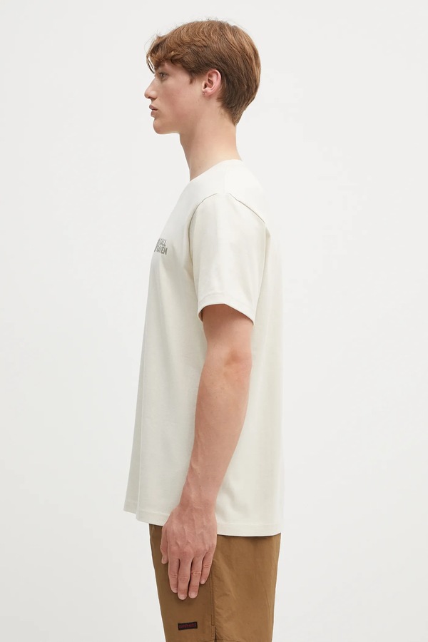 Бавовняна футболка Fjallraven Fjällräven Heavy Classic T-shirt колір бежевий