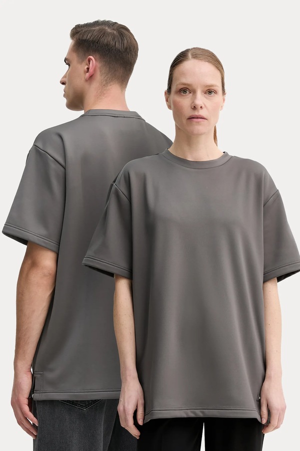 Футболка Rains Sintra Fleece Tee колір сірий