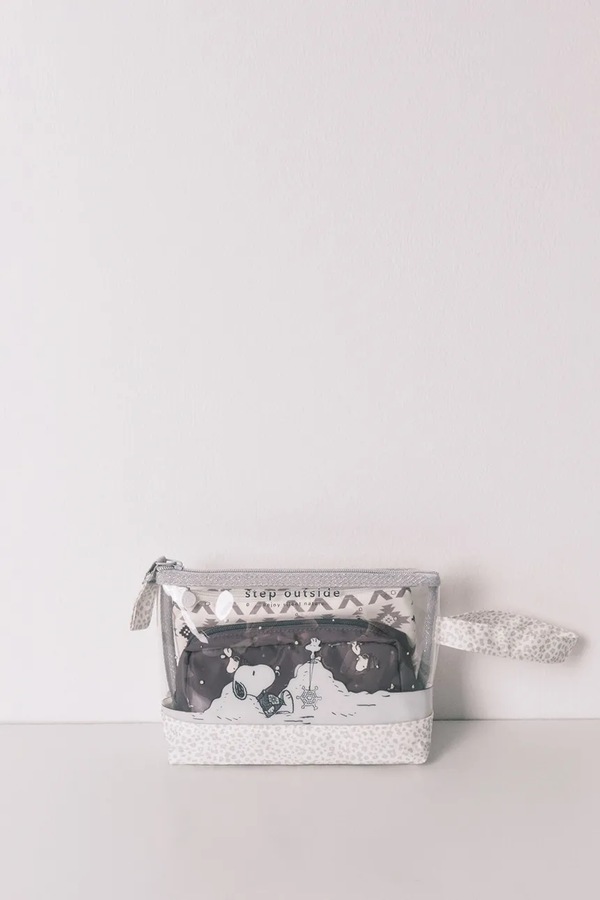 Косметичка women'secret SNOOPY 3-pack колір сірий