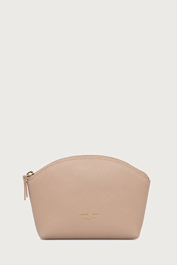 Косметичка жіноча шкіряна Emporio Armani колір бежевий