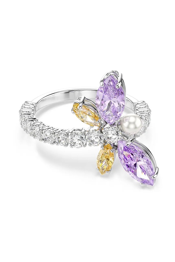 Кольцо женская металлическая кристалл Swarovski Ariana Grande x