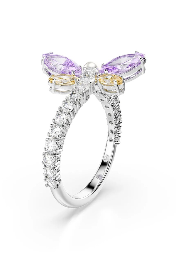 Кольцо женская металлическая с кристаллом Swarovski Ariana Grande x фото 2