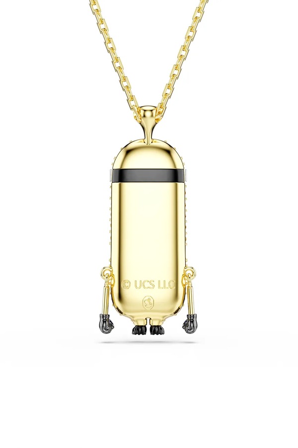 Намисто з підвіскою жіноче позолочене з кристалом Swarovski MINIONS колір синій фото 4