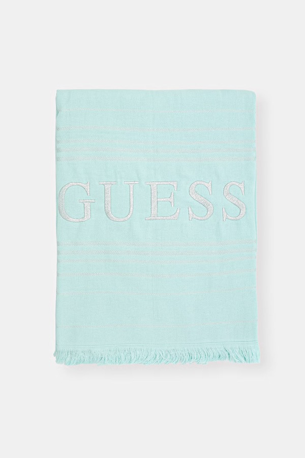 Рушник Guess колір бірюзовий