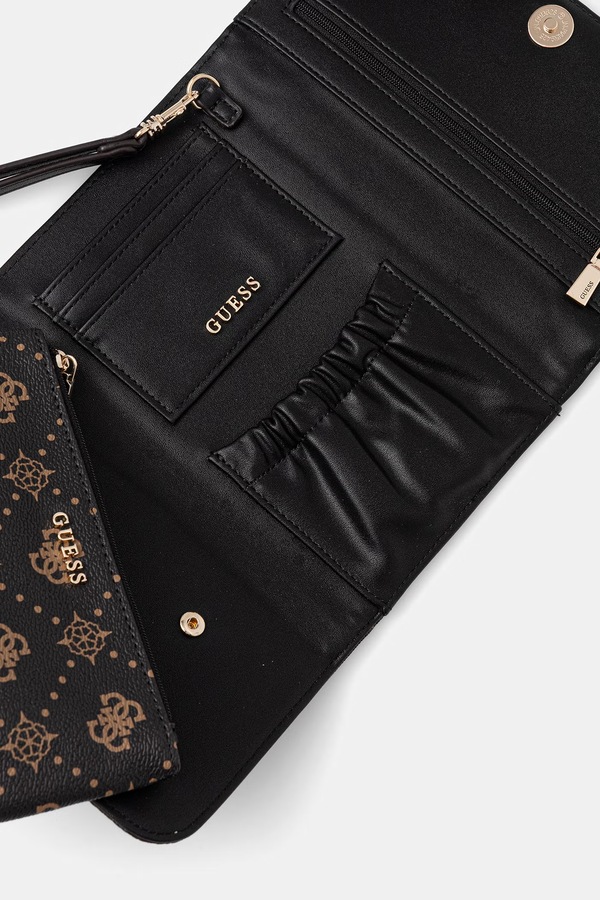 Чехол женский из искусственной кожи Guess SILIA цвет коричневый фото 2