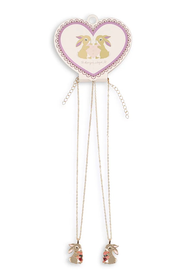 Дитячий ланцюжок Konges Sløjd BUNNY BESTIE NECKLACE 2-pack