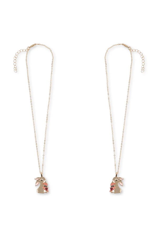 Дитячий ланцюжок Konges Sløjd BUNNY BESTIE NECKLACE 2-pack