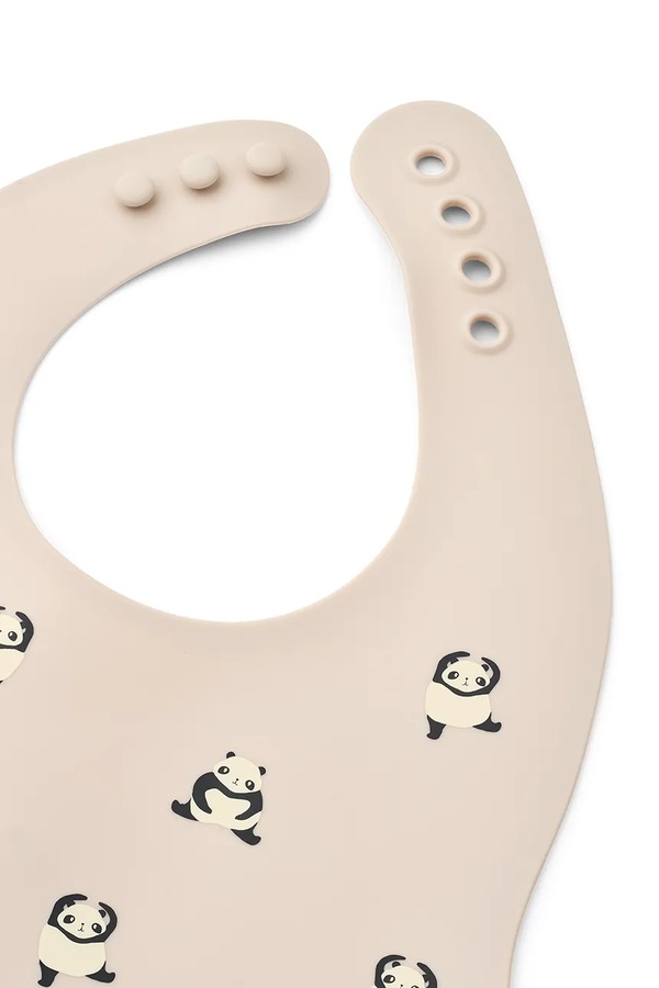 Слинявчик Liewood Ember Printed Bib 2-pack колір бежевий фото 2
