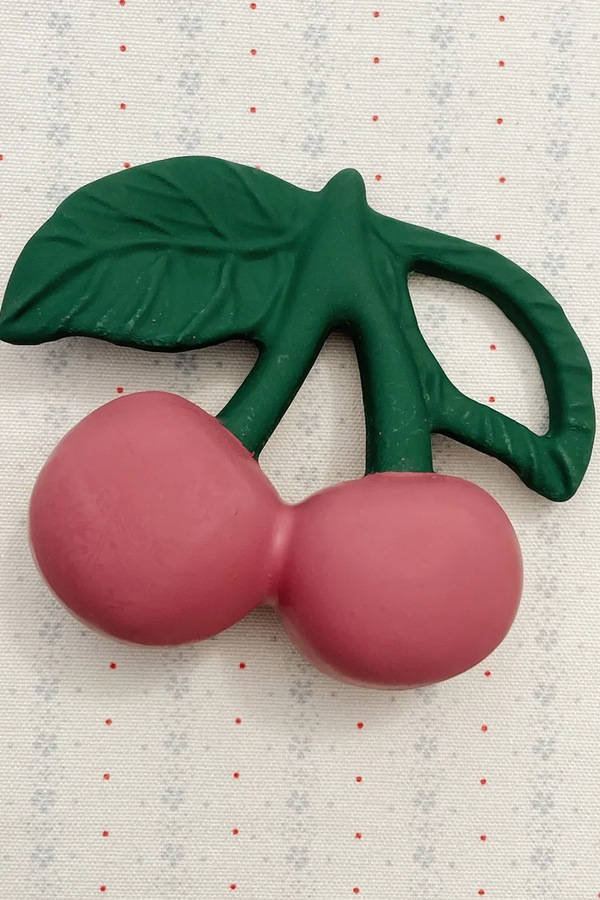 Прорізувач дитячий Konges Sløjd CHERRY TEETHER колір рожевий фото 2
