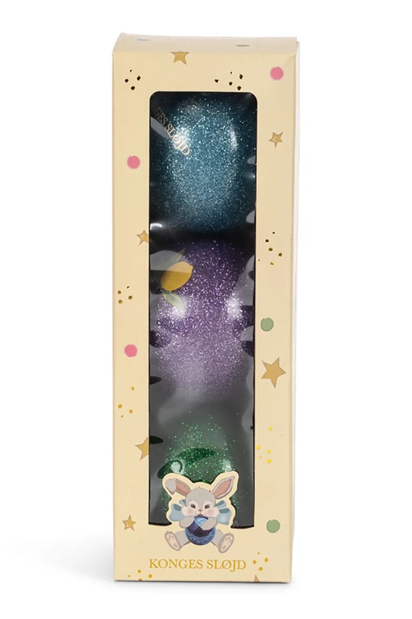 Набор игрушек детский Konges Sløjd 3 PACK SPARKLY BALLS цвет разноцветный фото 2