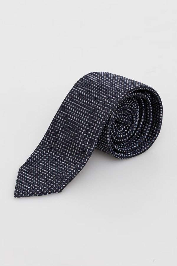 Краватка чоловіча HUGO Tie cm 6 колір темно-синій фото 2