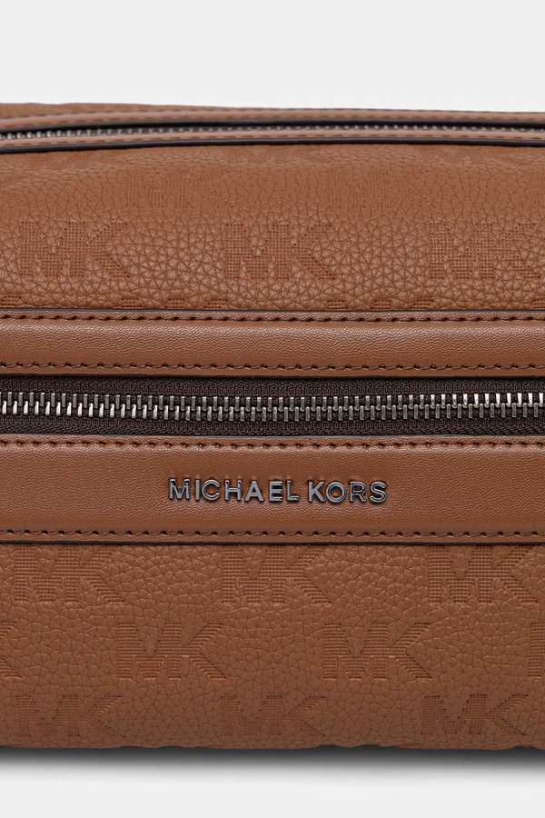 Косметичка чоловіча шкіряна Michael Kors колір коричневий фото 4