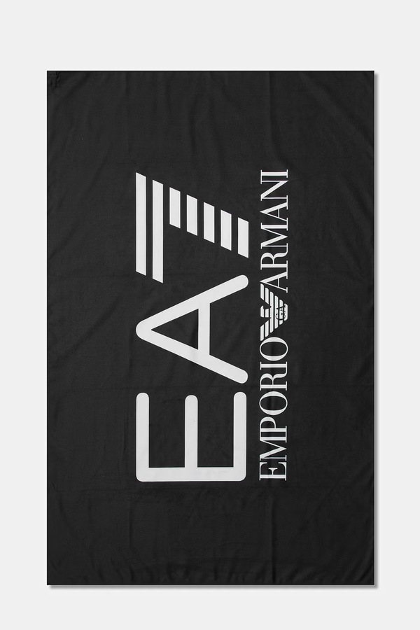 Пляжний рушник EA7 Emporio Armani колір сірий