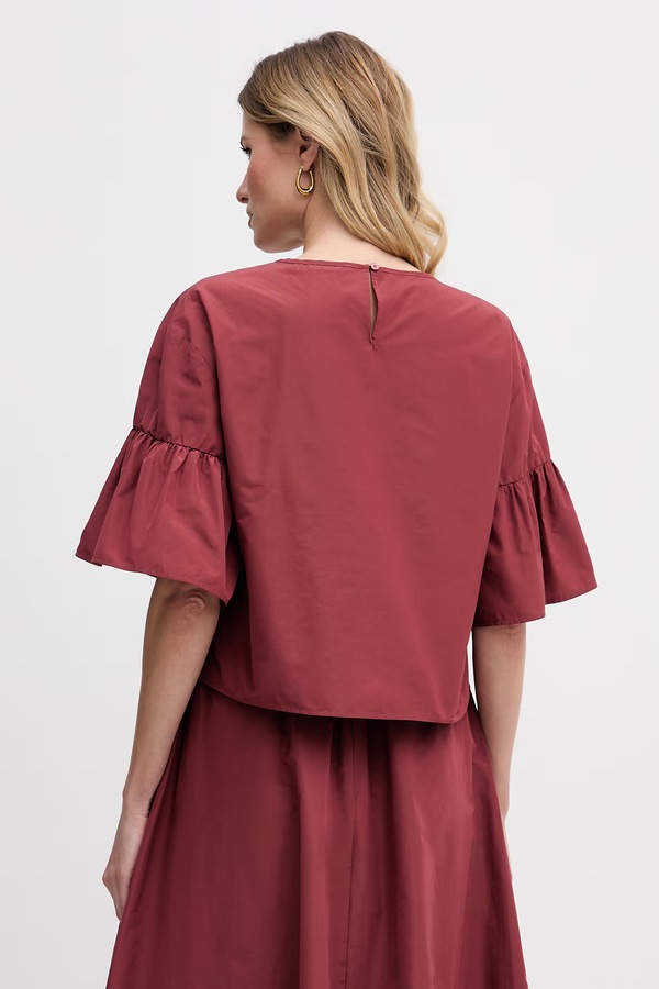 Блузка жіноча Weekend Max Mara колір бордовий фото 2