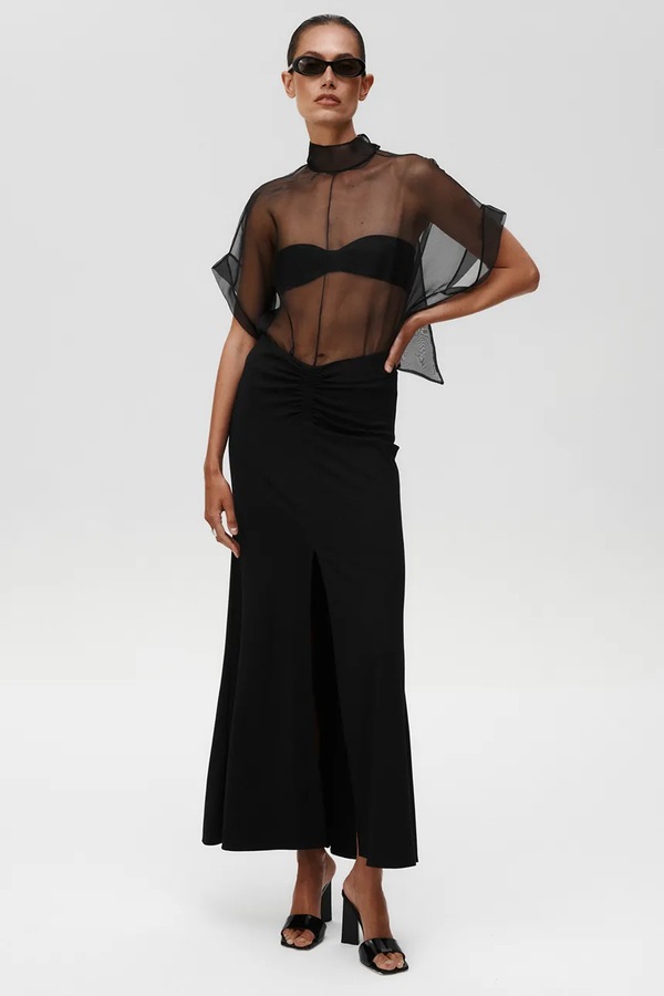 Шелковое боди Undress Code Pirouette Bodysuit цвет черный фото 2