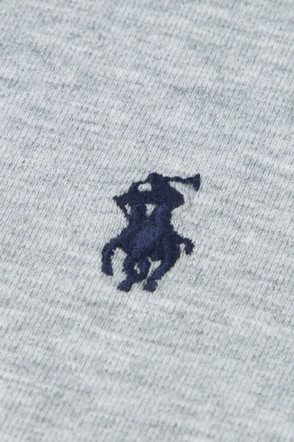 Роздільна піжама дитяча бавовняна з еластаном Polo Ralph Lauren колір сірий фото 4
