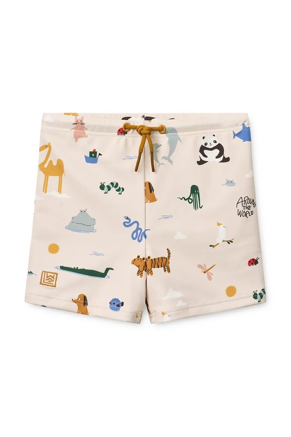 Дитячі Liewood Otto Printed Swim Pants колір бежевий фото 2