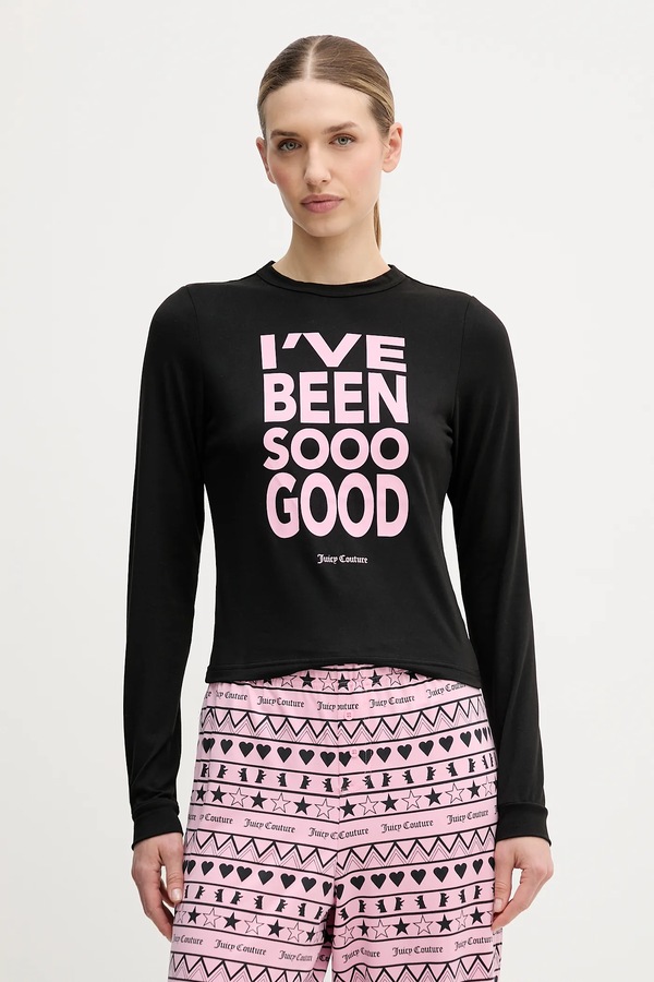 Піжама Juicy Couture колір чорний фото 3