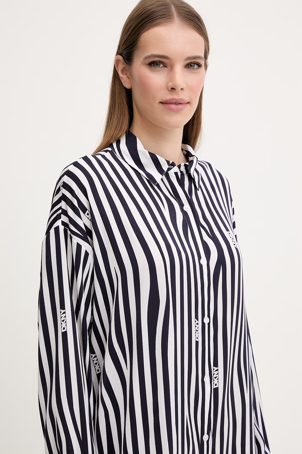 Нічна сорочка DKNY колір синій фото 2