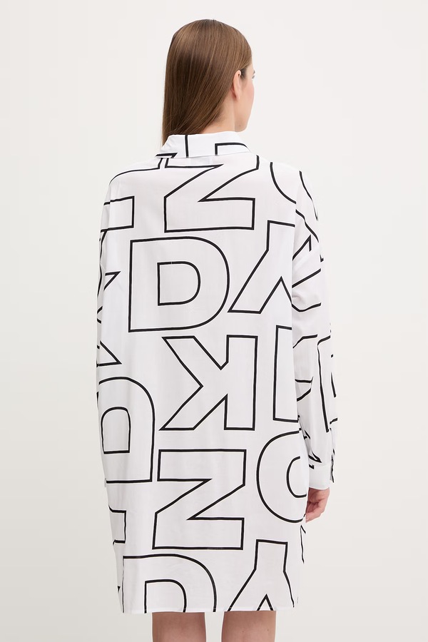 Піжамна сорочка DKNY колір білий