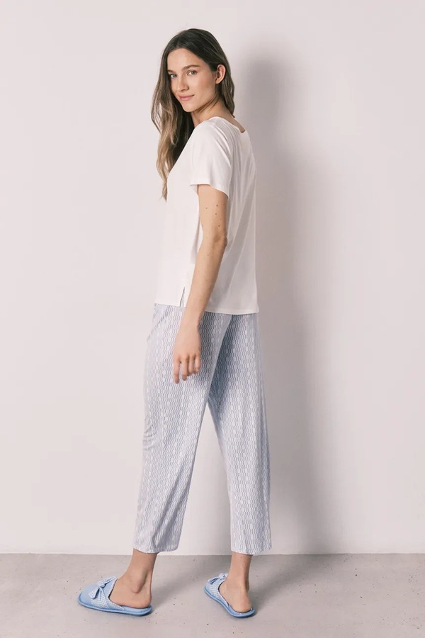 Комплект loungwear жіночий з віскозою women'secret колір білий