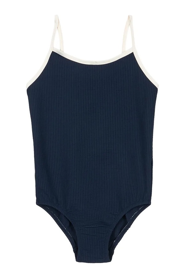 Слитный детский купальник Konges Sløjd BOWIE SWIMSUIT GRS цвет синий
