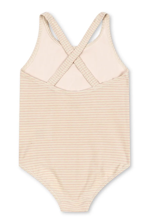Суцільний дитячий купальник Konges Sløjd JADE SWIMSUIT колір бежевий