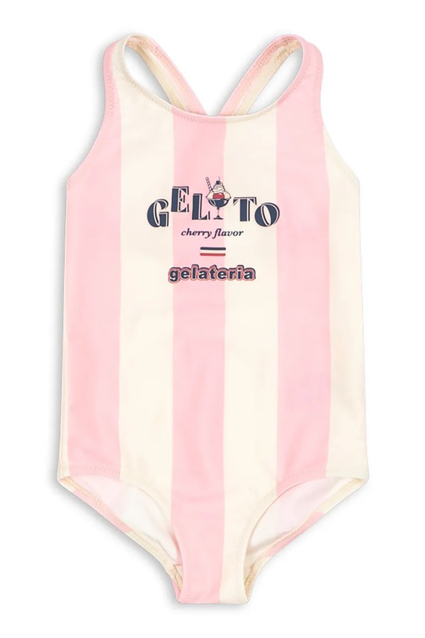 Слитный детский купальник Konges Sløjd POMIA SWIMSUIT цвет розовый