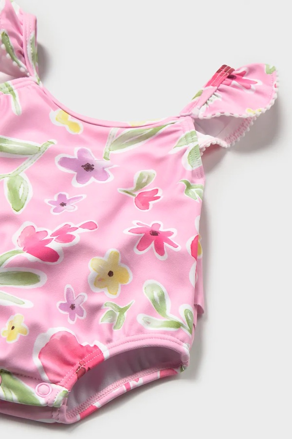 Суцільний дитячий купальник Mayoral Newborn колір рожевий фото 3