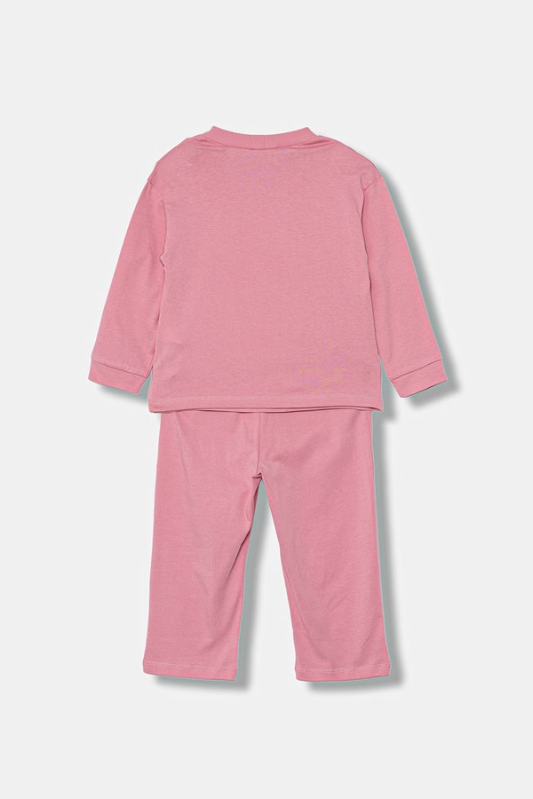 Раздельная пижама детская хлопковая United Colors of Benetton цвет розовый