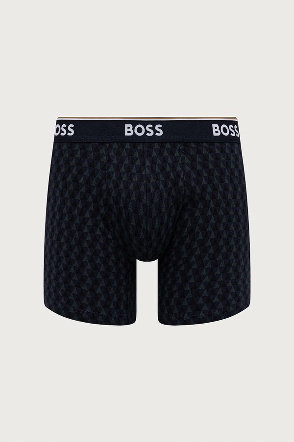 Боксеры мужские с хлопком BoxerBr 3P Power Des 3 шт. BOSS цвет разноцветный
