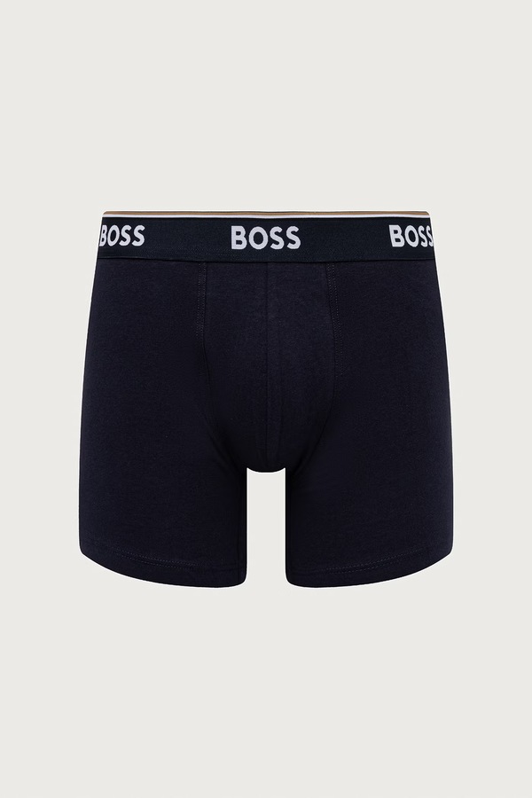 Боксеры мужские с хлопком BoxerBr 3P Power Des 3 шт. BOSS цвет разноцветный фото 2