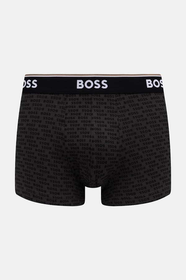 Боксеры мужские хлопковые с эластаном Trunk 3P Power Desig 3 шт. BOSS цвет серый