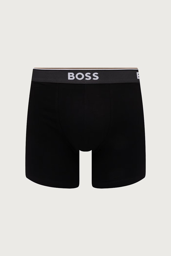 Облягаючі боксери чоловічі з бавовною BoxerBr 3P Power 3 шт. BOSS колір блакитний фото 2