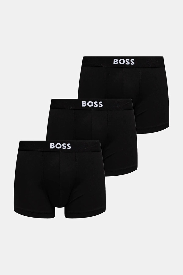 Боксери BOSS Trunk 3P Micro ONE 3-pack колір чорний