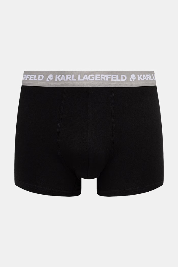 Облягаючі боксери чоловічі бавовняні з еластаном LOGO TRUNK 5-пак Karl Lagerfeld колір чорний