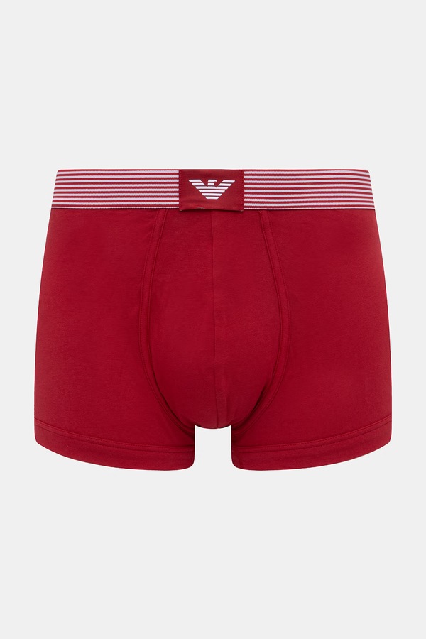 Боксери чоловічі бавовняні з еластаном 2 шт. Emporio Armani Underwear колір червоний