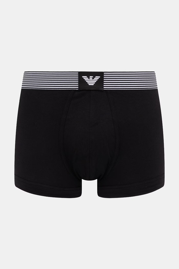 Боксеры мужские хлопковые с эластаном 2 шт. Emporio Armani Underwear цвет черный