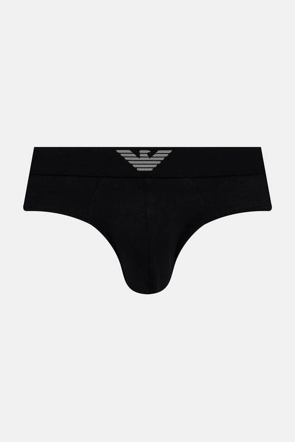 Слипы мужские хлопковые с эластаном 2 шт. Emporio Armani Underwear цвет черный фото 2