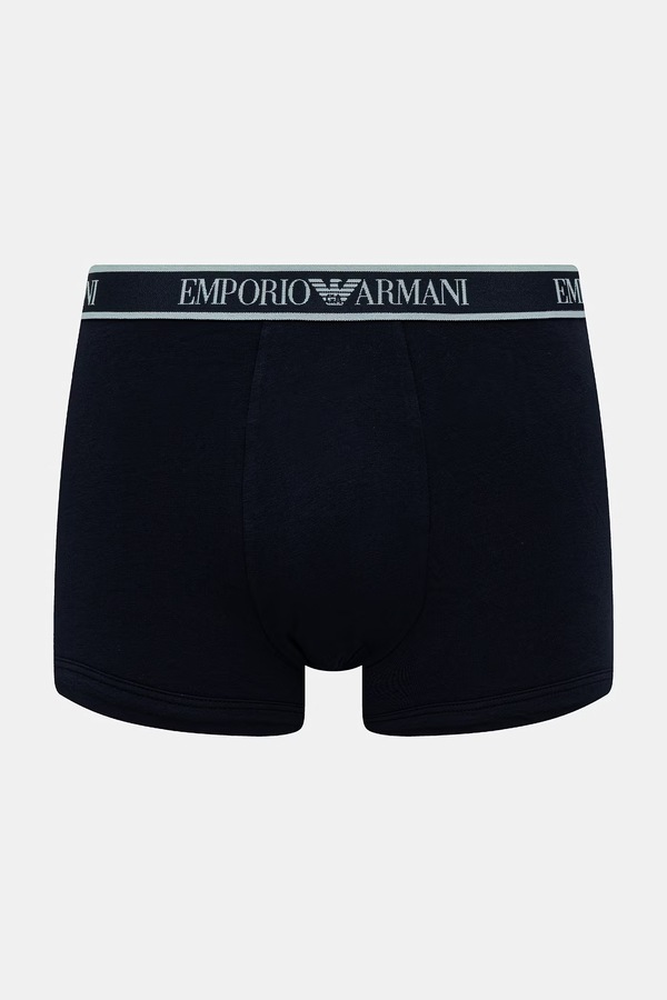 Облягаючі боксери чоловічі 3 шт. Emporio Armani Underwear колір темно-синій