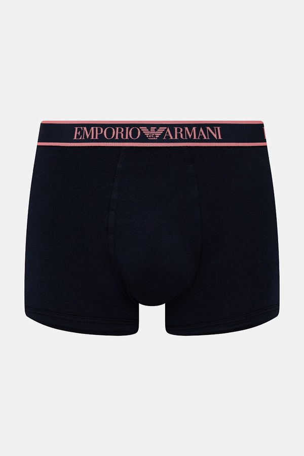 Облягаючі боксери чоловічі 3 шт. Emporio Armani Underwear колір темно-синій фото 2